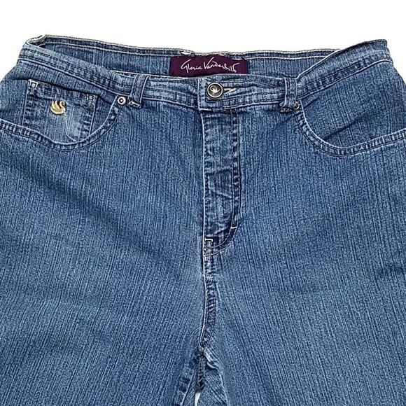 VINTAGE Gloria Vanderbilt Light Wash Stretch Jeans - Picture 3 of 10
